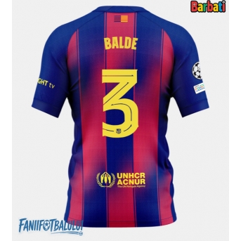 Barcelona Alejandro Balde #3 Tricou Fotbal Replică 2025-26 Barbati Acasa